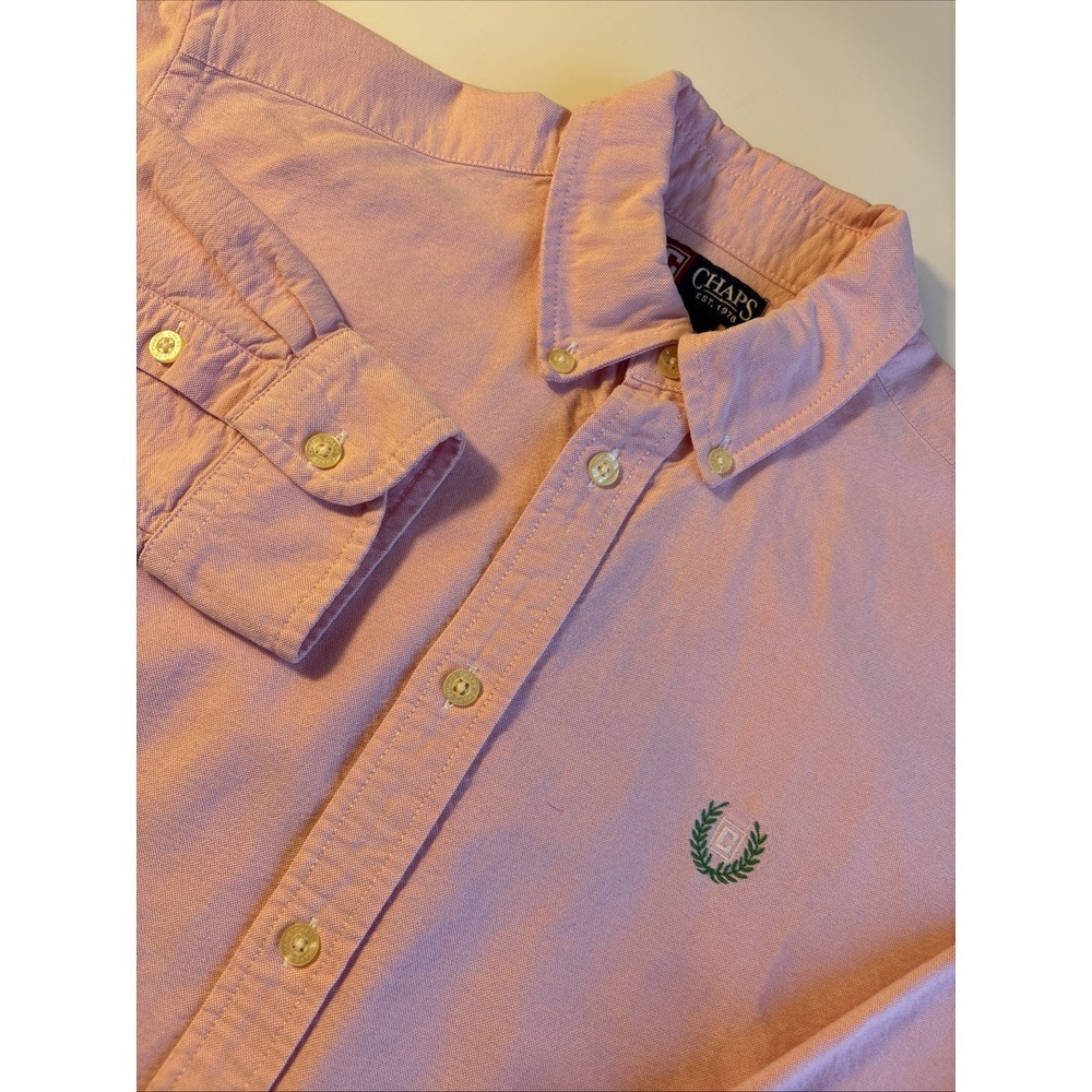 Vintage Ralph Lauren  Chaps Y2K Button Down Oxford Long Sleeved Boy's XL Size 20